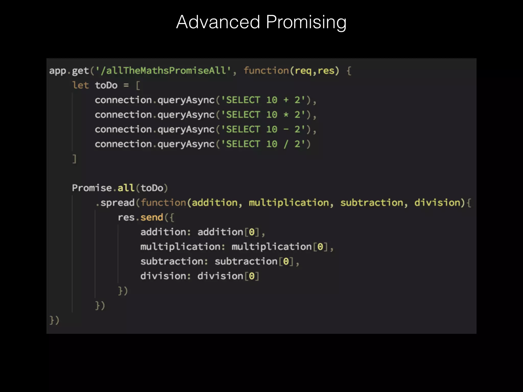 Advanced Promising