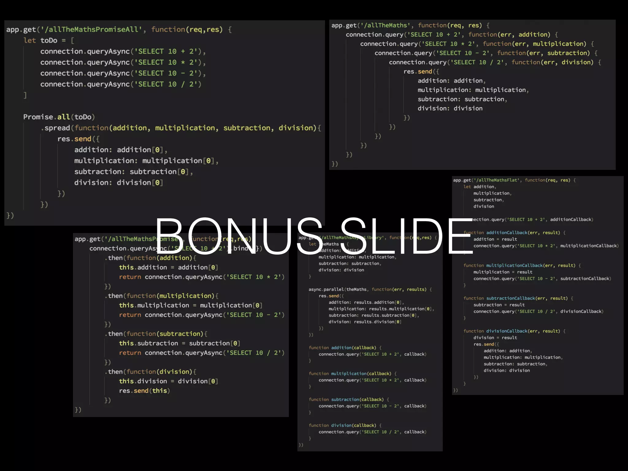 BONUS SLIDE