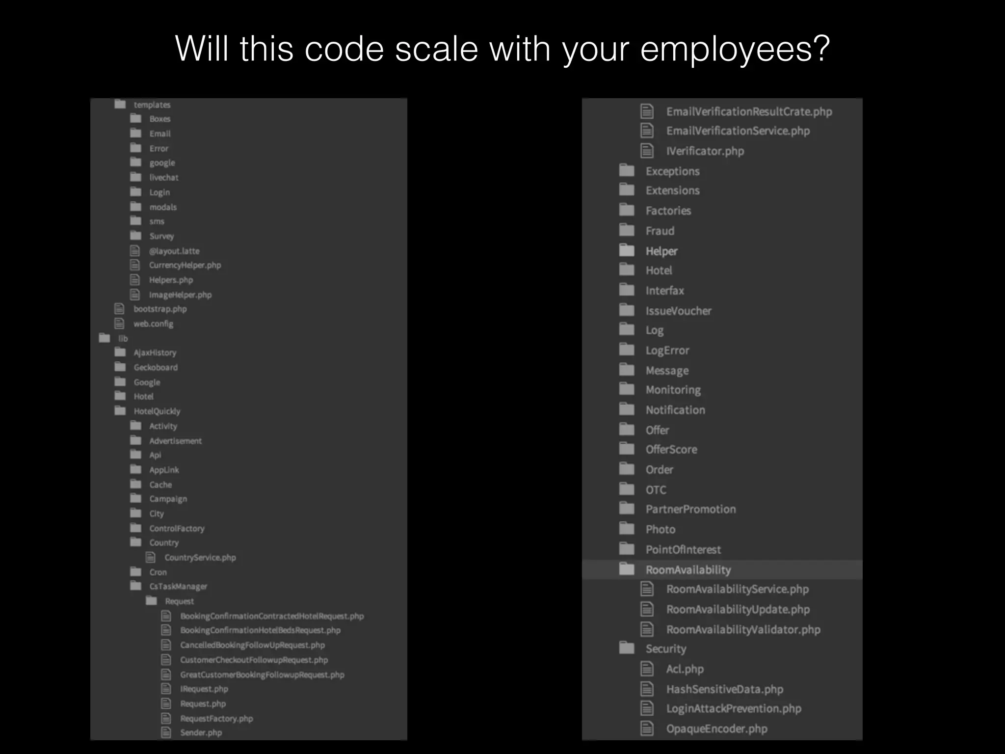 Will this code scale with your employees?