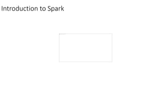 Introduction to Spark
 