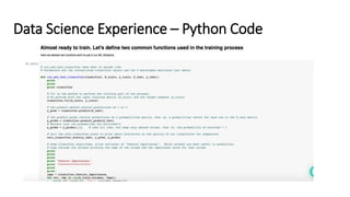 Data Science Experience – Python Code
 