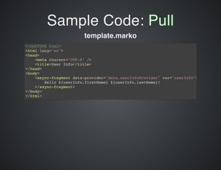 Rediscovering Progressive HTML Rendering with Marko Templates and Node.js