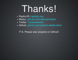 Rediscovering Progressive HTML Rendering with Marko Templates and Node.js