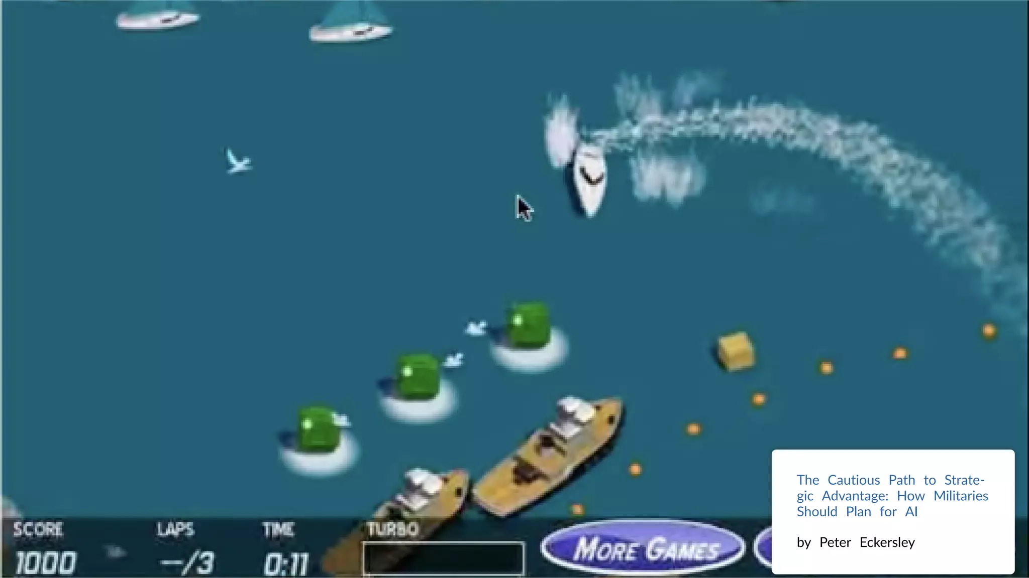 The Cautious Path to Strate-
gic Advantage: How Militaries
Should Plan for AI
by Peter Eckersley
 