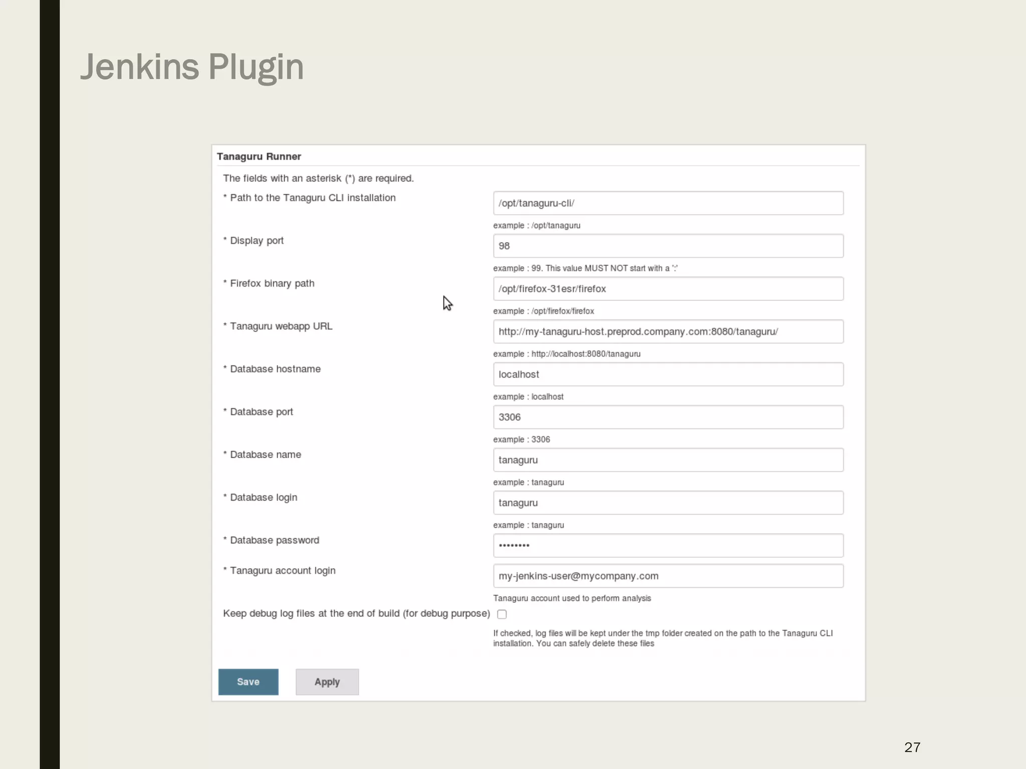 Jenkins Plugin
27
 