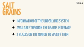 INFORMATIONOFTHEUNDERLYINGSYSTEM
AVAILABLETHROUGHTHEGRAINSINTERFACE
2PLACESONTHEMINIONTOSPECIFYTHEM
SALT
GRAINS
 