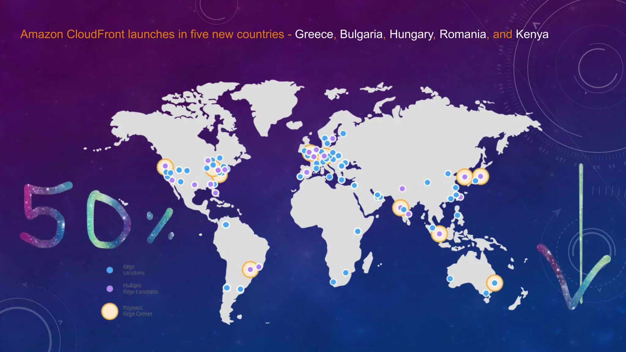 Amazon CloudFront launches in five new countries - Greece, Bulgaria, Hungary, Romania, and Kenya
 
