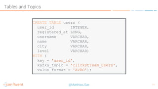 Ksql Examples Streams, Tables, and Time in KSQL | PDF