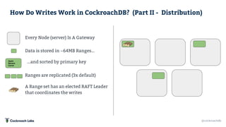 Scaling Writes on CockroachDB with Apache NiFi | PPTX