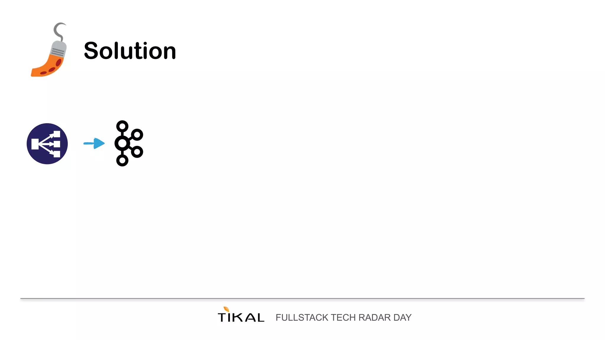FULLSTACK TECH RADAR DAY
Solution
 