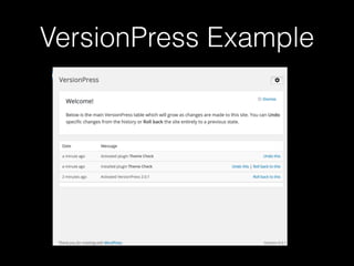 VersionPress Example
 
