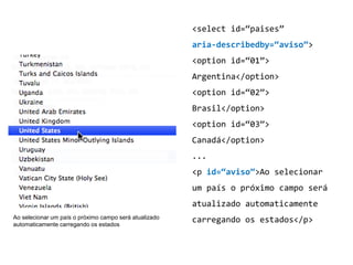 Agrupando campos de formulário
 