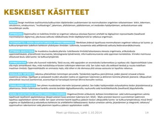 Meet up-tilaisuus, Lahti 1.10.2014 14 
 