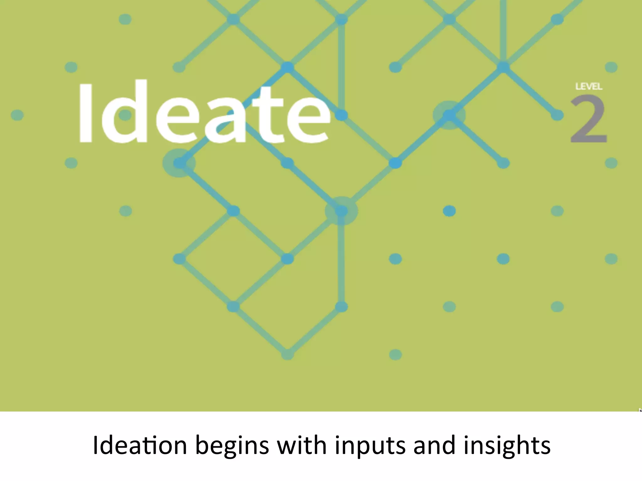 IdeaKon	
  begins	
  with	
  inputs	
  and	
  insights	
  
 