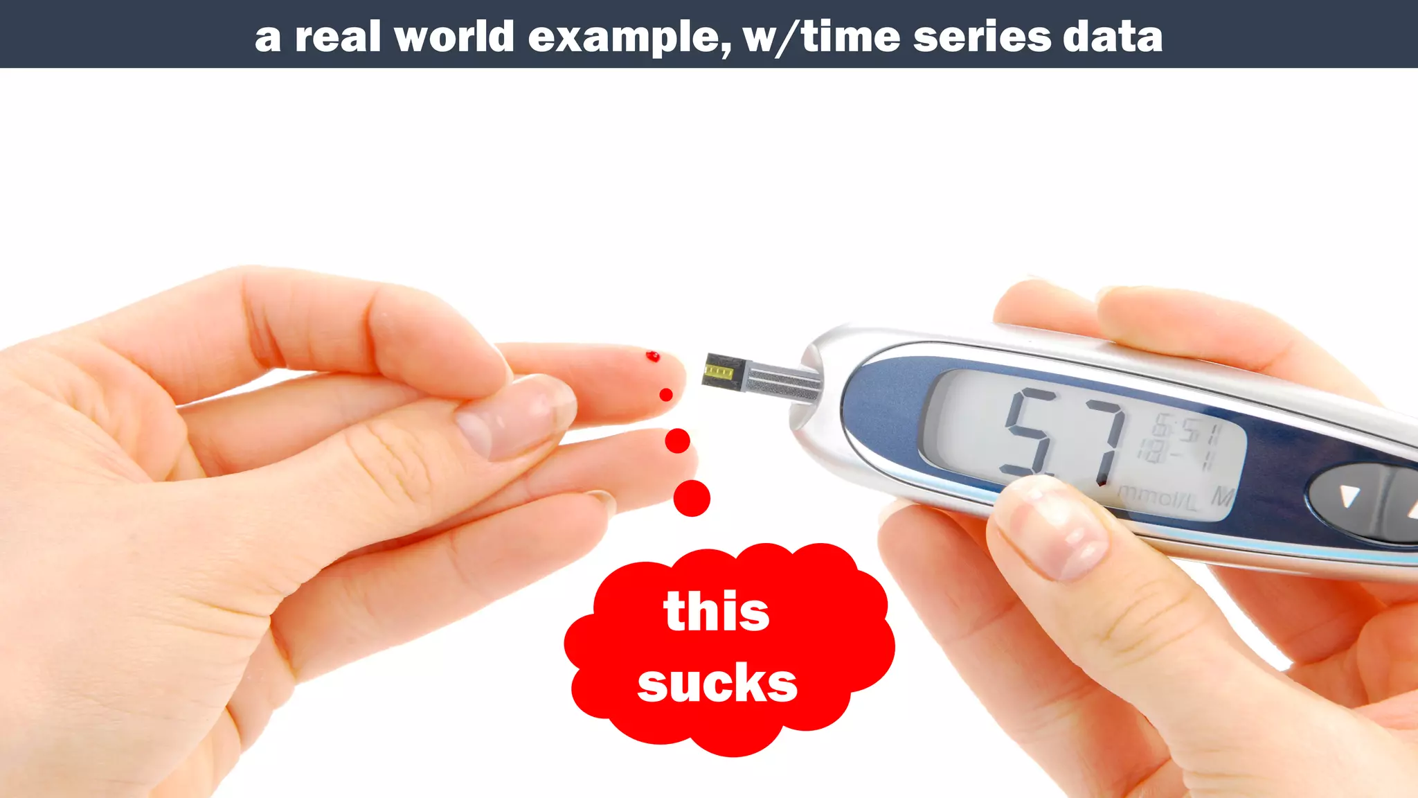 this
sucks
a real world example, w/time series data
 