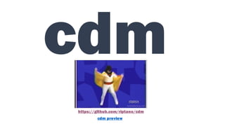 cdm
https://github.com/riptano/cdm
cdm preview
 