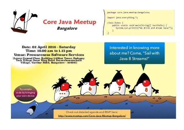 Core Java 2nd Meetup Poster