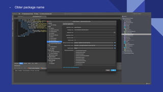 - Obter package name
 