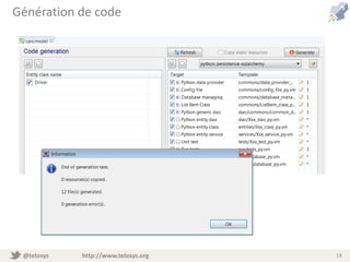 @telosys http://www.telosys.org 18
Génération de code
 