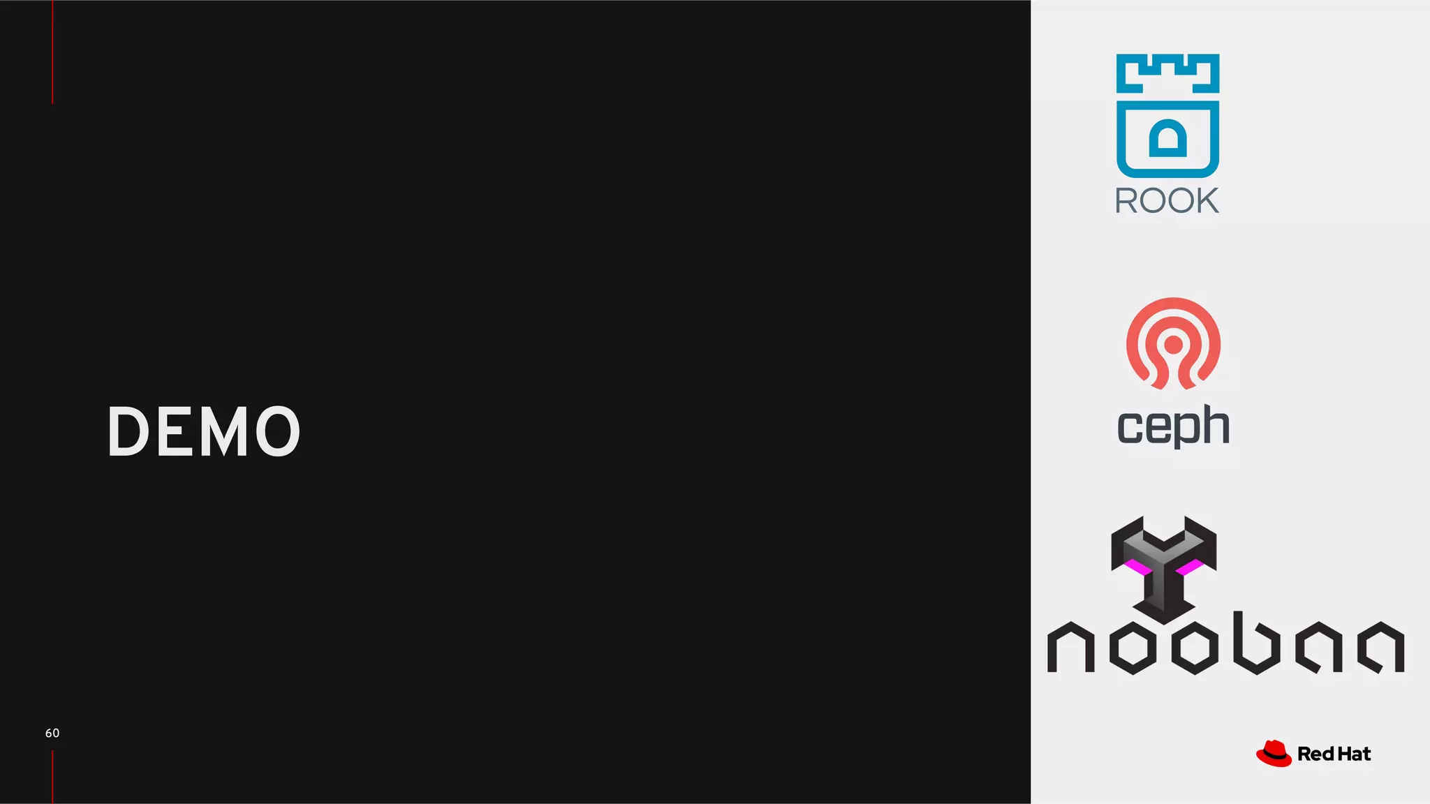RED HAT CONFIDENTIAL
RED HAT CONFIDENTIAL
DEMO
60
 
