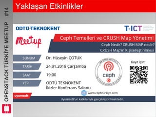 OPENSTACKTÜRKİYEMEETUP#14 Yaklaşan Etkinlikler
 