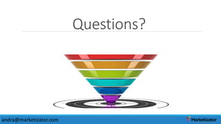 Questions?
andra@marketizator.com
 