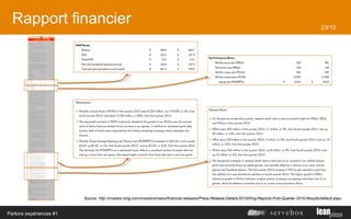 Rapport financier
Parlons expériences #1
23/10
Source: http://investor.king.com/investors/news/financial-releases/Press-Re...