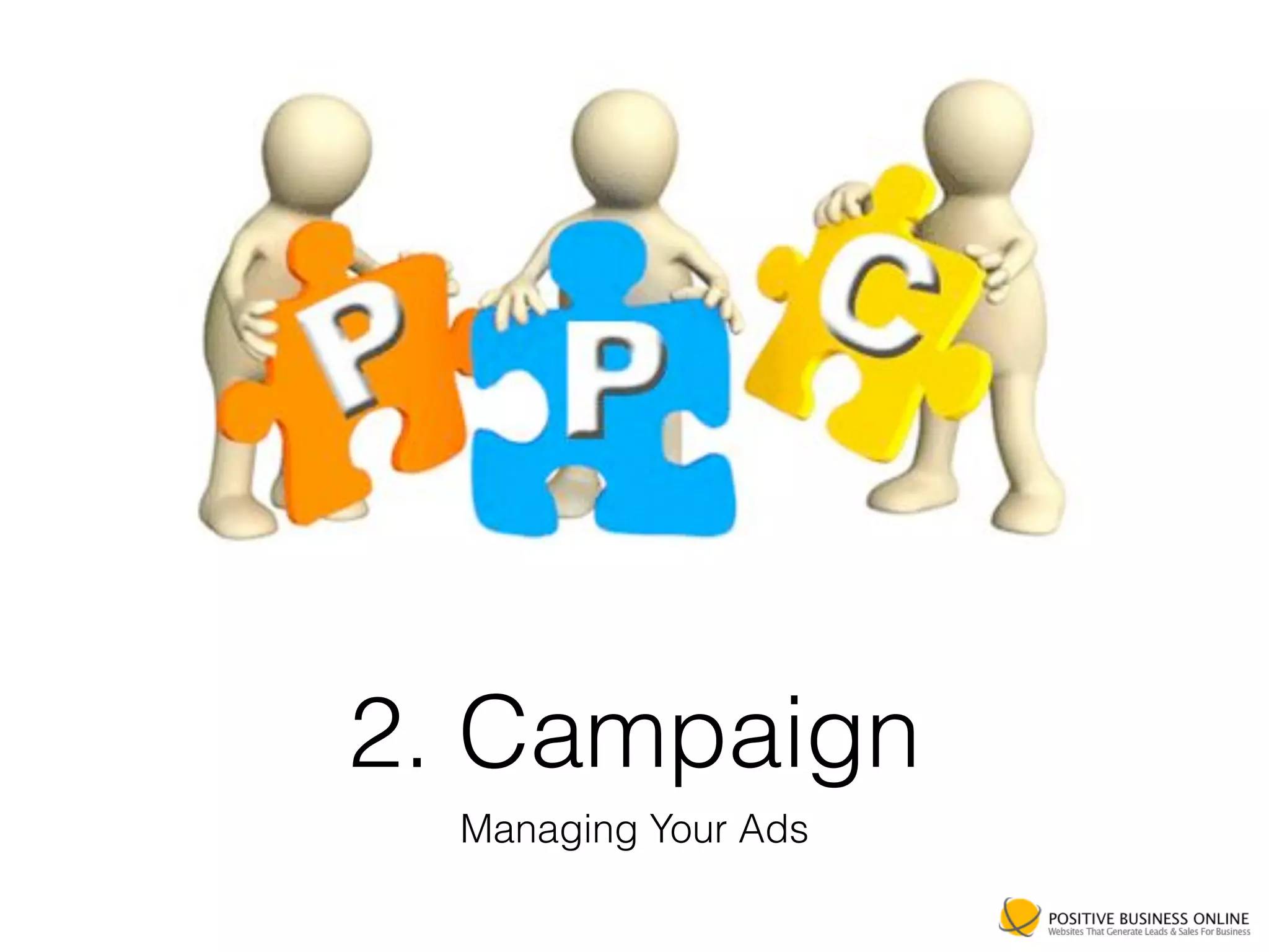 2. Campaign
Managing Your Ads
 