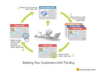 8. Remarketing
Stalking Your Customers Until The Buy
 