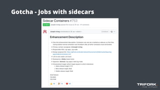 Gotcha - Jobs with sidecars
 