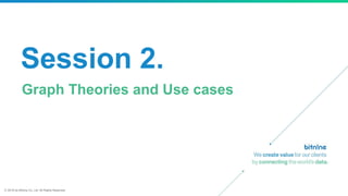 ⓒ 2018 by Bitnine Co, Ltd. All Rights Reserved.
Session 2.
Graph Theories and Use cases
 