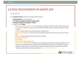 La box reconversion et avenir pro
07/11/2017
 