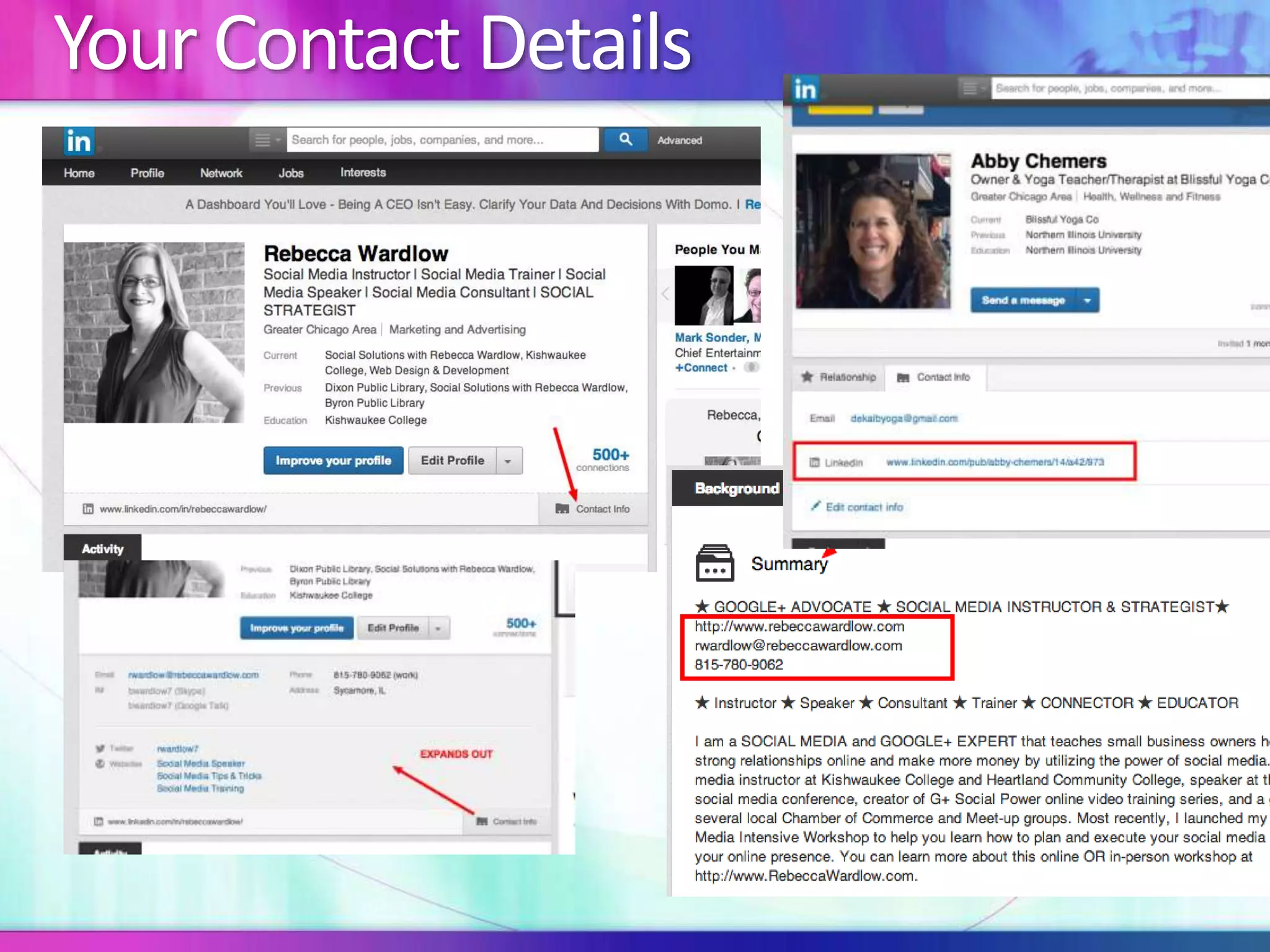 Your Contact Details 
 