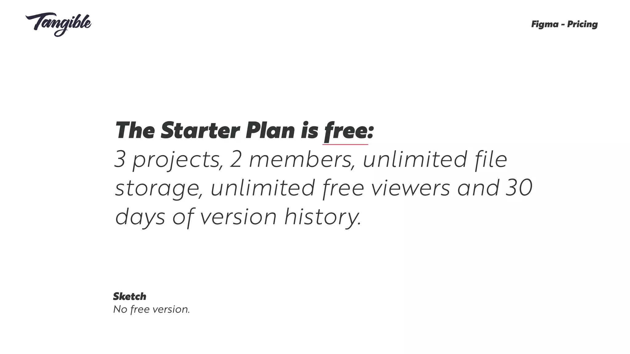 The Starter Plan is free:
3 projects, 2 members, unlimited file
storage, unlimited free viewers and 30
days of version history.
Figma - Pricing
Sketch
No free version.
 