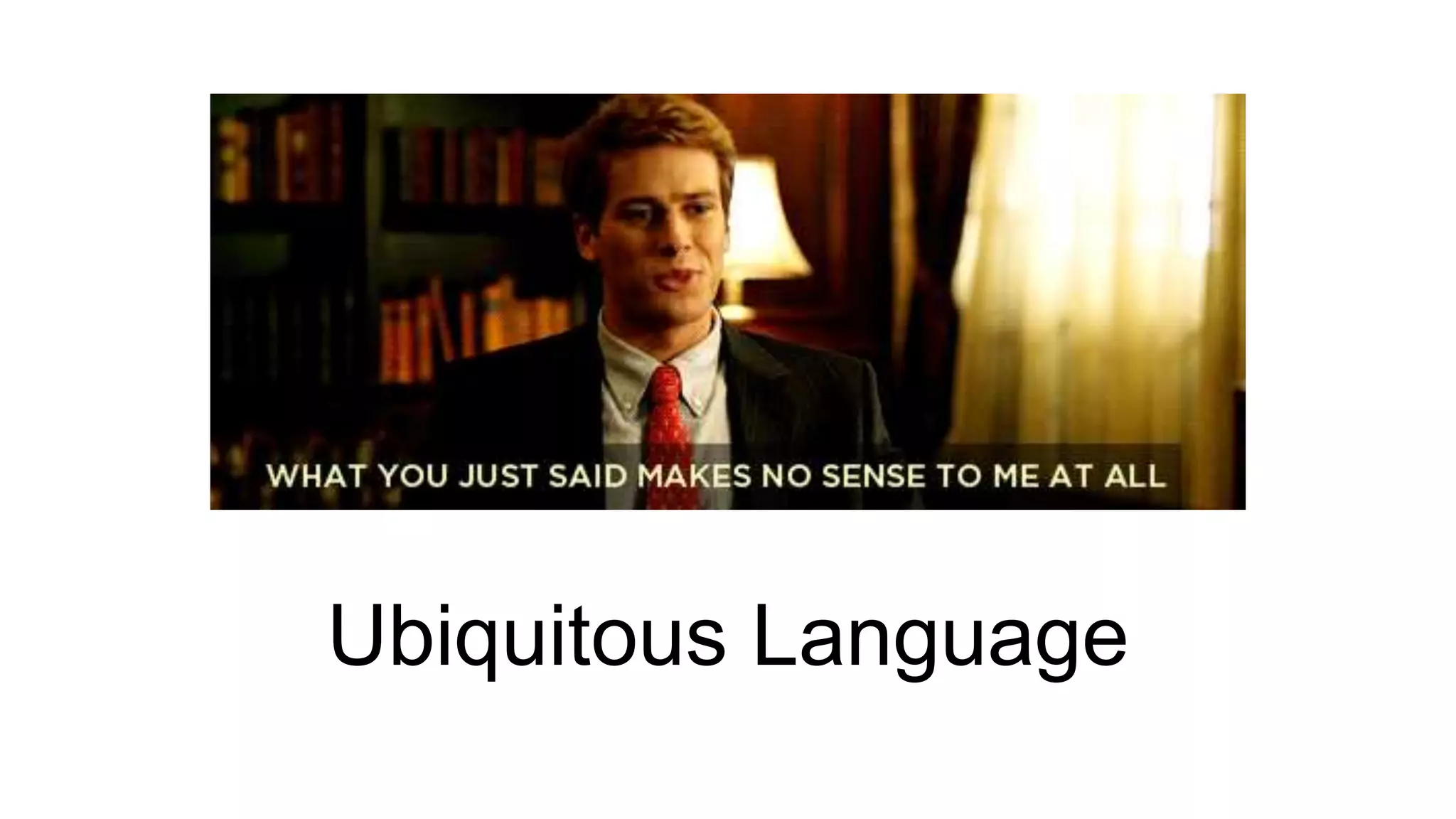 Ubiquitous Language 
 