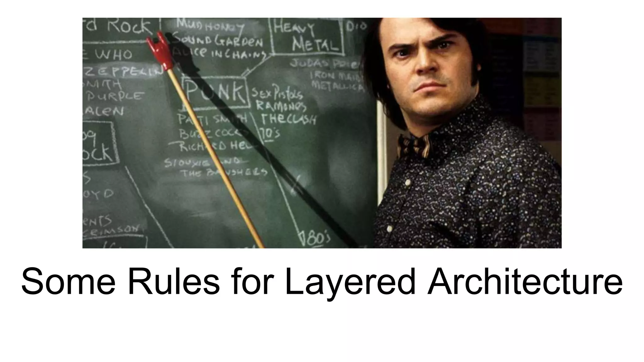 Some Rules for Layered Architecture 
 