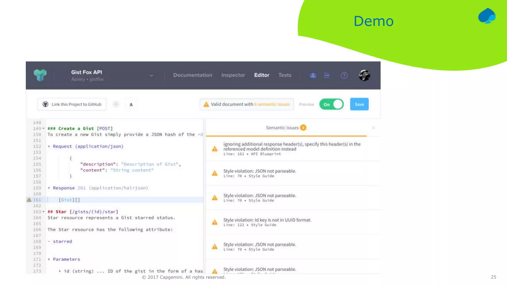 25© 2017 Capgemini. All rights reserved.
Demo
 