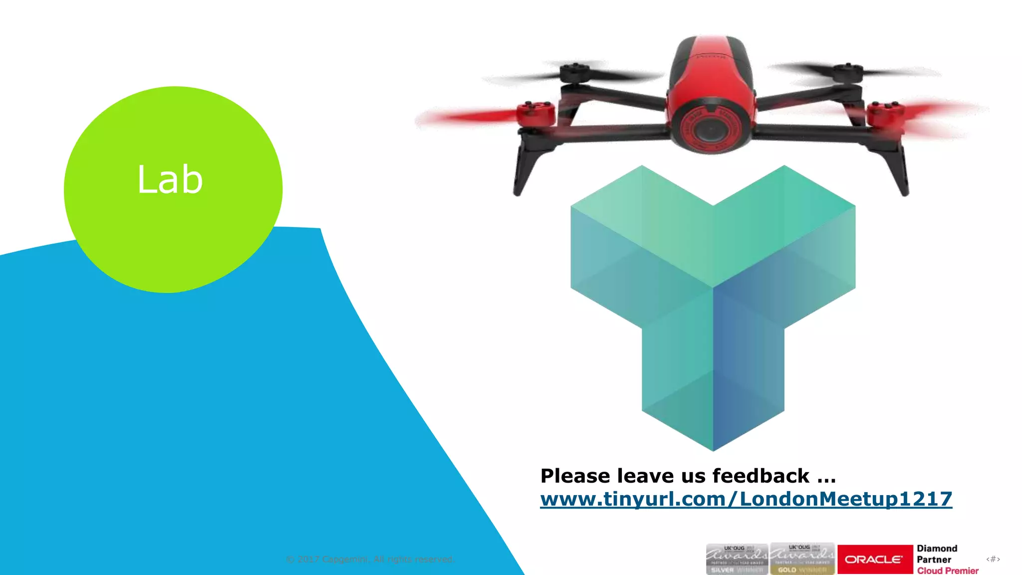 ‹#›© 2017 Capgemini. All rights reserved.
Lab
Please leave us feedback …
www.tinyurl.com/LondonMeetup1217
 