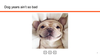 Dog years ain’t so bad
7
 