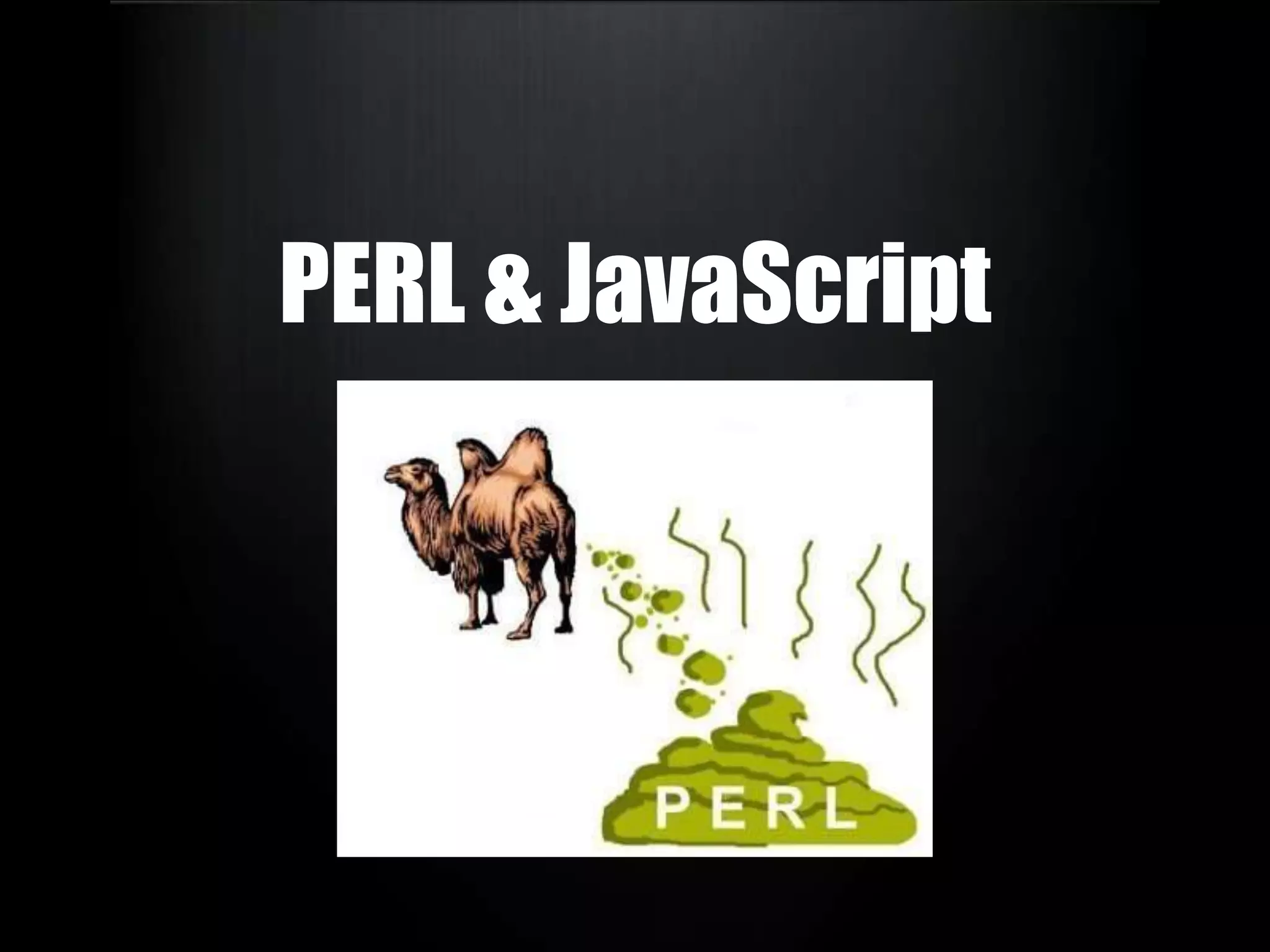 PERL & JavaScript
