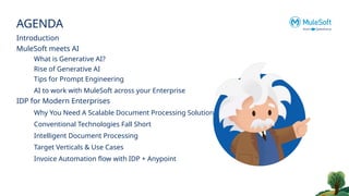Dreamforce Tour: MuleSoft Meets AI: IDP for Modern Enterprises | PPTX