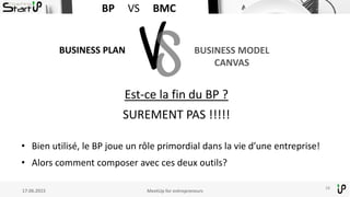 Meetup for entrepreneneurs business plan vs business model canvas