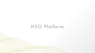 H2O Platform
 