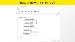 H2O AutoML in Flow GUI
 