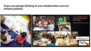 Grâce aux design thinking et une collaboration aves les
enfants patients
 