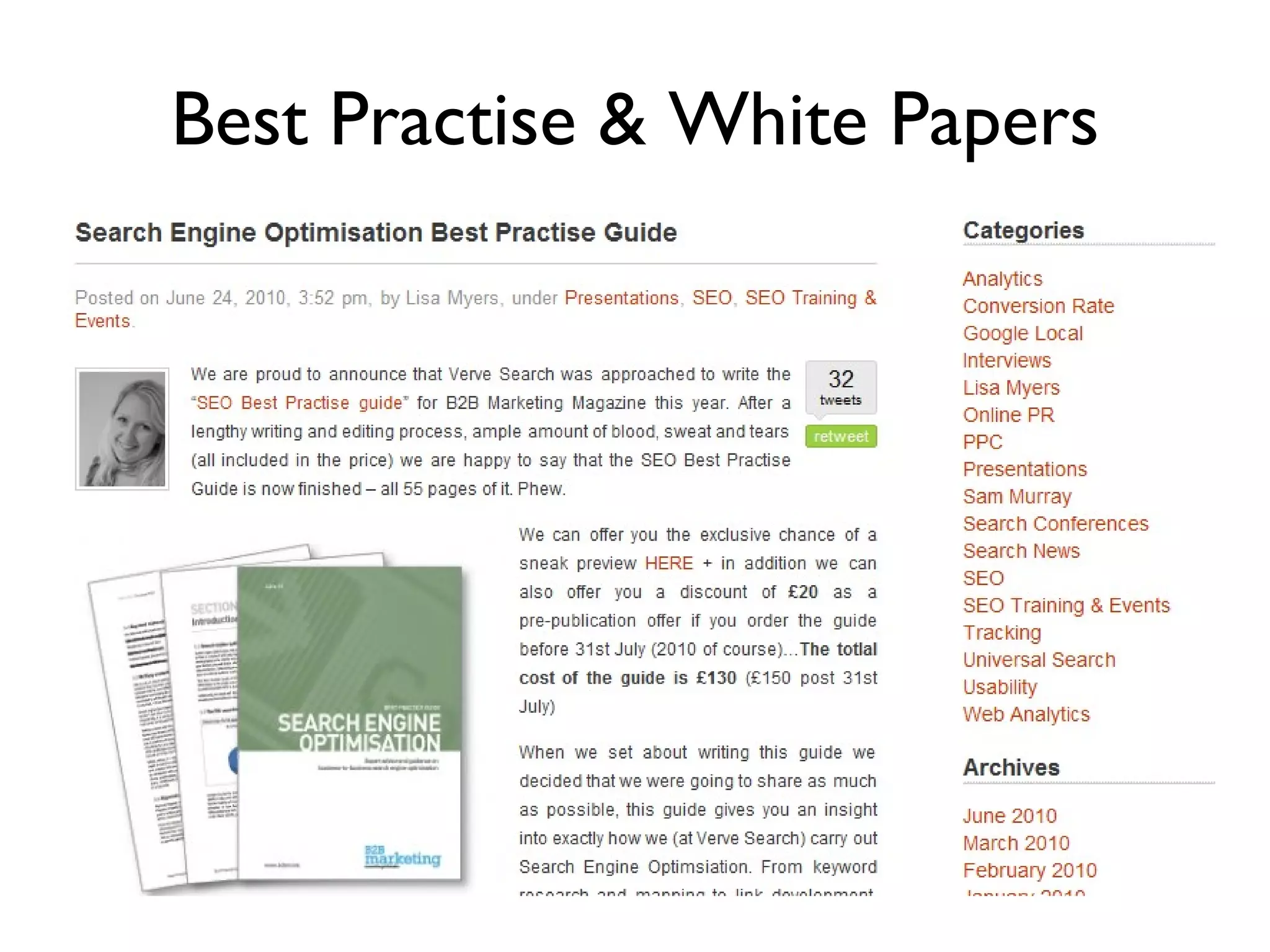 Best Practise & White Papers 