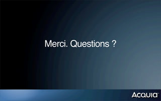 Merci. Questions ?
 