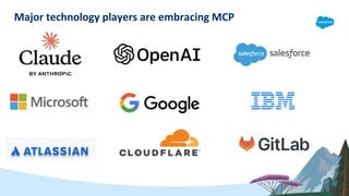 Major technology players are embracing MCP
 