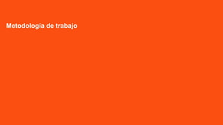 Editar el estilo de texto del patrón
Metodología de trabajo
 