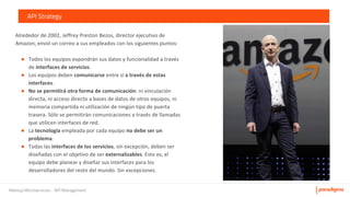Meetup Microservicios - API Management
API Strategy
●
●
●
●
●
 